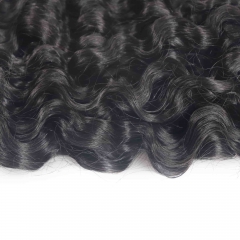 Burmese Curly Micro Ring Loop Feather Crochet Hair Extension Remy Hair