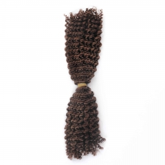#4 Kinky Curly Crochet Remy Hair Bulk For Spring Twist / Braids Style