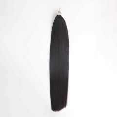 Straight Micro Ring Loop Feather Crochet Hair Extension Remy Hair