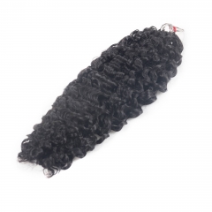 Burmese Curly Micro Ring Loop Feather Crochet Hair Extension Remy Hair