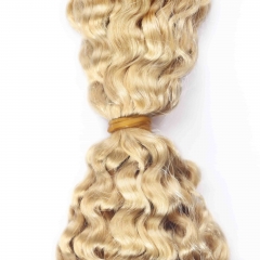 #613 Burmese Curly Crochet Remy Hair Bulk For Spring Twist / Braids Style