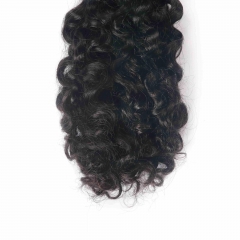 #1B Burmese Curly Crochet Remy Hair Bulk For Spring Twist / Braids Style