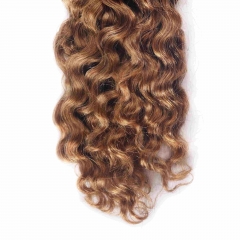 #30 Burmese Curly Crochet Remy Hair Bulk For Spring Twist / Braids Style