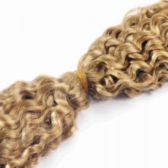 #27 Burmese Curly Crochet Remy Hair Bulk For Spring Twist / Braids Style