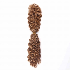 #30 Burmese Curly Crochet Remy Hair Bulk For Spring Twist / Braids Style