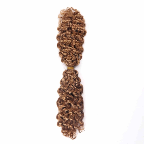#30 Burmese Curly Crochet Remy Hair Bulk For Spring Twist / Braids Style