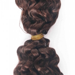 #2 Burmese Curly Crochet Remy Hair Bulk For Spring Twist / Braids Style