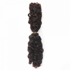 #2 Burmese Curly Crochet Remy Hair Bulk For Spring Twist / Braids Style