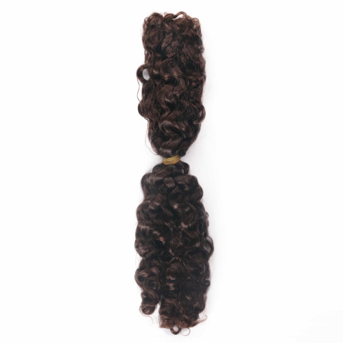 #2 Burmese Curly Crochet Remy Hair Bulk For Spring Twist / Braids Style