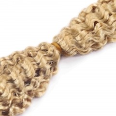 #613 Burmese Curly Crochet Remy Hair Bulk For Spring Twist / Braids Style