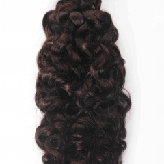 #2 Burmese Curly Crochet Remy Hair Bulk For Spring Twist / Braids Style