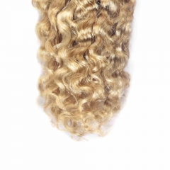 #27 Burmese Curly Crochet Remy Hair Bulk For Spring Twist / Braids Style