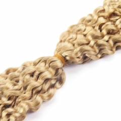 #613 Italian Curly Crochet Remy Hair Bulk For Spring Twist / Braids Style