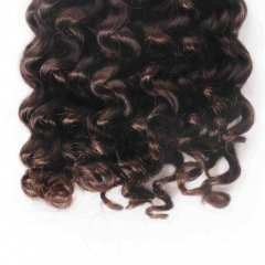 #2 Deep Curly Crochet Remy Hair Bulk For Spring Twist / Braids Style