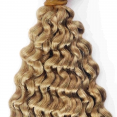 #27 Deep Curly Crochet Remy Hair Bulk For Spring Twist / Braids Style