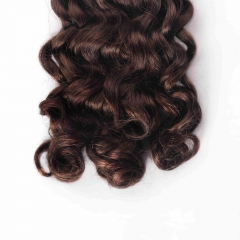 #4 Italian Curly Crochet Remy Hair Bulk For Spring Twist / Braids Style