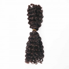 #2 Deep Curly Crochet Remy Hair Bulk For Spring Twist / Braids Style