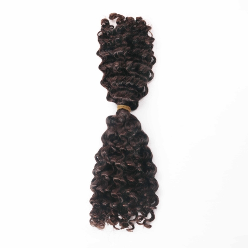 #2 Deep Curly Crochet Remy Hair Bulk For Spring Twist / Braids Style
