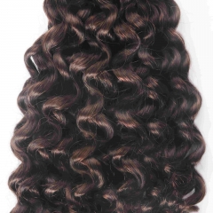 #2 Deep Curly Crochet Remy Hair Bulk For Spring Twist / Braids Style