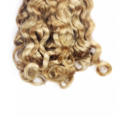 #27 Italian Curly Crochet Remy Hair Bulk For Spring Twist / Braids Style