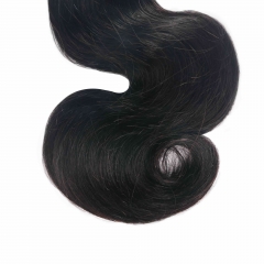 #1B Body Wave Crochet Remy Hair Bulk For Spring Twist / Braids Style