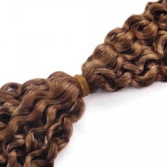 #30 Deep Curly Crochet Remy Hair Bulk For Spring Twist / Braids Style