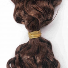 #4 Italian Curly Crochet Remy Hair Bulk For Spring Twist / Braids Style