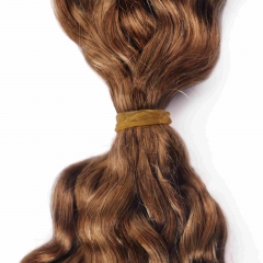 #30 Italian Curly Crochet Remy Hair Bulk For Spring Twist / Braids Style