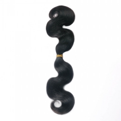 #1B Body Wave Crochet Remy Hair Bulk For Spring Twist / Braids Style