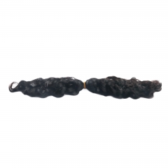 #1B Wet and Wave Crochet Remy Hair Bulk For Spring Twist / Braids Style