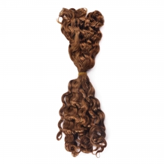#30 Italian Curly Crochet Remy Hair Bulk For Spring Twist / Braids Style
