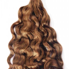 #30 Italian Curly Crochet Remy Hair Bulk For Spring Twist / Braids Style