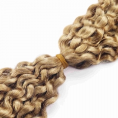 #27 Italian Curly Crochet Remy Hair Bulk For Spring Twist / Braids Style