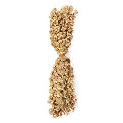 #613 Italian Curly Crochet Remy Hair Bulk For Spring Twist / Braids Style