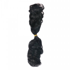 #1B Water Wave Crochet Remy Hair Bulk For Spring Twist / Braids Style