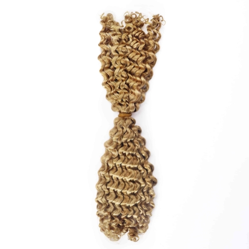 #27 Deep Curly Crochet Remy Hair Bulk For Spring Twist / Braids Style