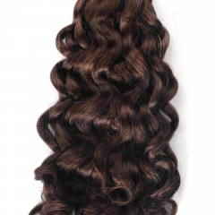 #4 Italian Curly Crochet Remy Hair Bulk For Spring Twist / Braids Style