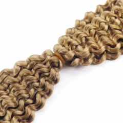 #27 Deep Curly Crochet Remy Hair Bulk For Spring Twist / Braids Style