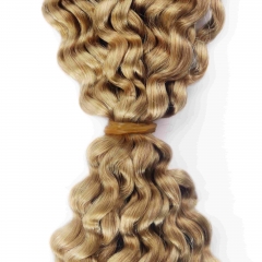 #27 Deep Curly Crochet Remy Hair Bulk For Spring Twist / Braids Style