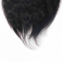 #1B Kinky Straight Crochet Remy Hair Bulk For Spring Twist / Braids Style