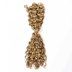 #27 Italian Curly Crochet Remy Hair Bulk For Spring Twist / Braids Style