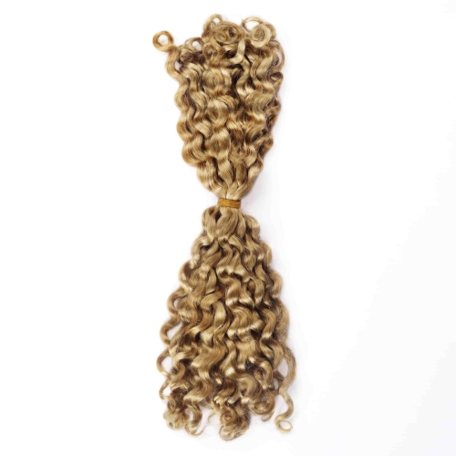 #27 Italian Curly Crochet Remy Hair Bulk For Spring Twist / Braids Style