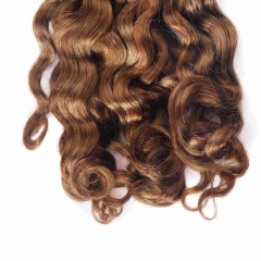 #30 Italian Curly Crochet Remy Hair Bulk For Spring Twist / Braids Style
