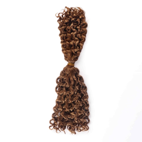 #30 Deep Curly Crochet Remy Hair Bulk For Spring Twist / Braids Style