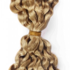 #27 Italian Curly Crochet Remy Hair Bulk For Spring Twist / Braids Style