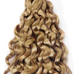 #27 Italian Curly Crochet Remy Hair Bulk For Spring Twist / Braids Style