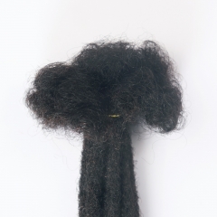 #T1B/30 Handmade Dread locks Extensions 4C Afro Human Hair Locs Pre-Braided