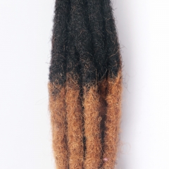 #T1B/30 Handmade Dread locks Extensions 4C Afro Human Hair Locs Pre-Braided