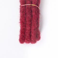 #T1B/Red Handmade Dread locks Extensions 4C Afro Human Hair Locs Pre-Braided