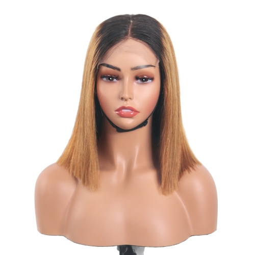 5x5 Lace Bob Wig 12" Staight Hair T1B-30# Wholesale Hair